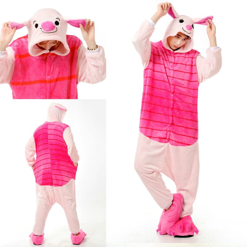 Piglet Onesies Kigurumi Pajamas Pyjama Animal Costume-Pajamasbuy