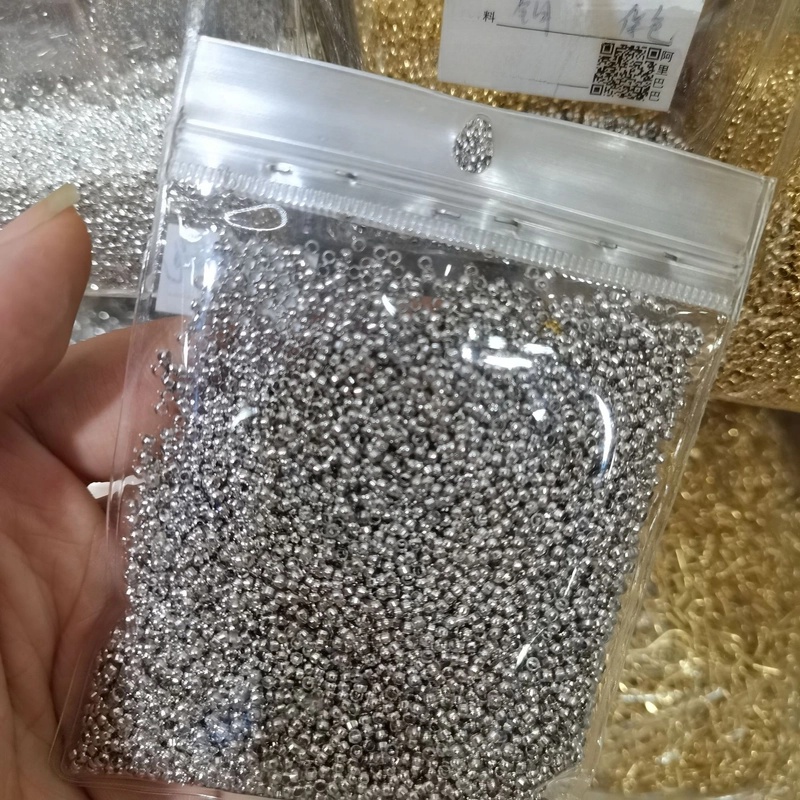 100 PCS/Package Copper Solid Color Beads