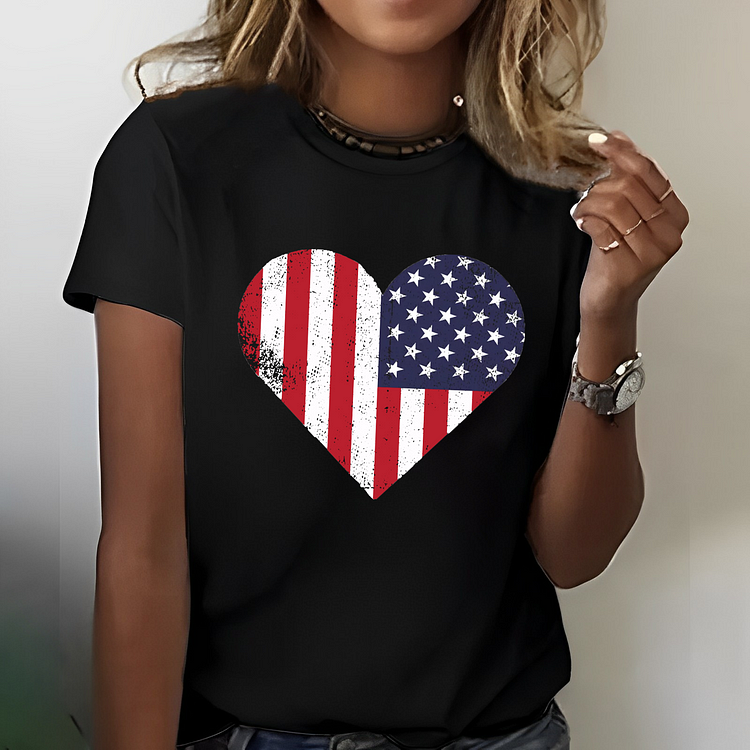 USA Flag 4th of July Independence Day American Flag T-shirt
