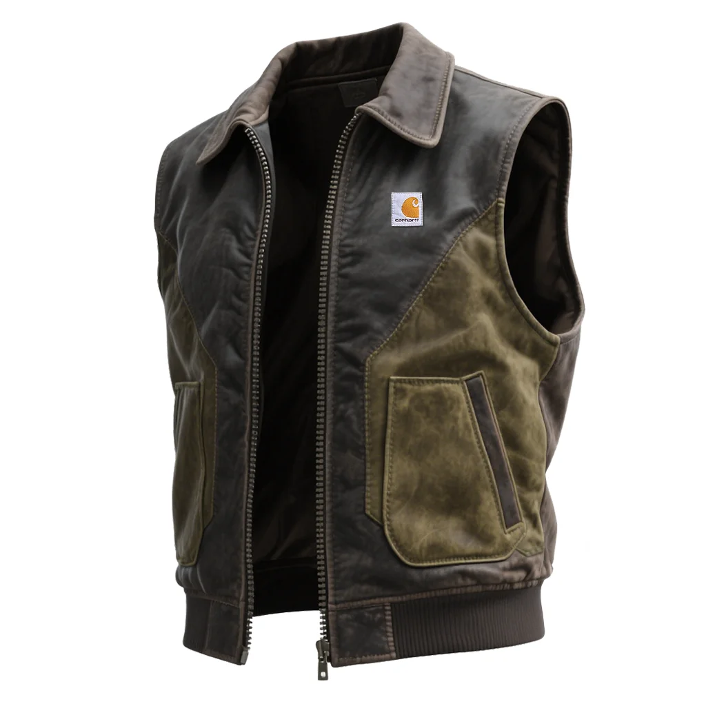 Stylish Leather Vest For Men - Perfect For Casual And Outdoor Adventures