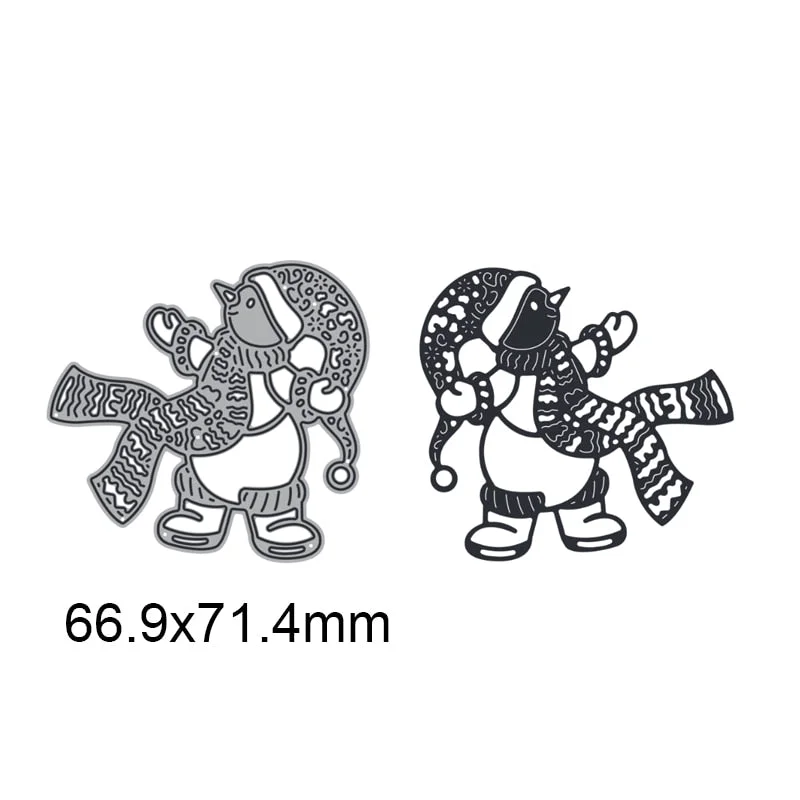 Snowman with Snowflake Metal Cutting Dies For DIY Scrapbook Cutting Die Paper Card Embossed Decorative Craft Die Cut New Arrival