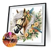 Pferd - speziell geformte Diamantmalerei - 30*30cm