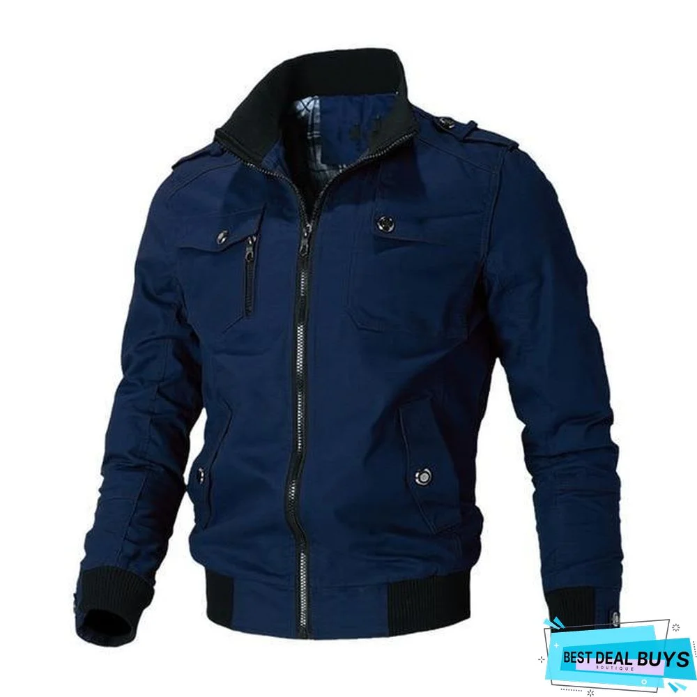 Casual Jacket Men Spring Autumn Army Military Jackets Mens Coats Windbreaker Outerwear