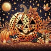 Diamond Painting - Partial Special Shaped Drill - Halloween Pumpkin(Canvas|30*30cm)