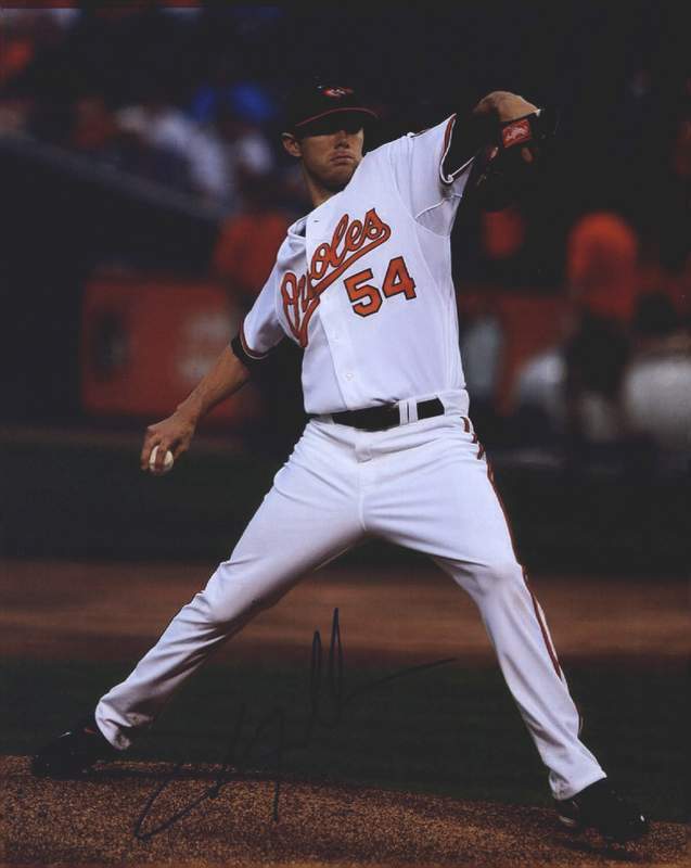 Chris Tillman authentic signed baseball 8x10 Photo Poster painting W/Cert Autographed (A0116)