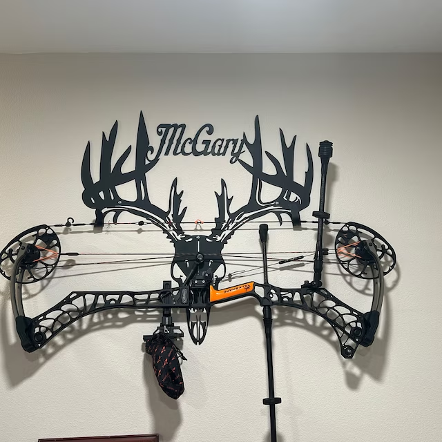 Personalized Metal Deer Skull Rack-The best gift for the hunting hobby!