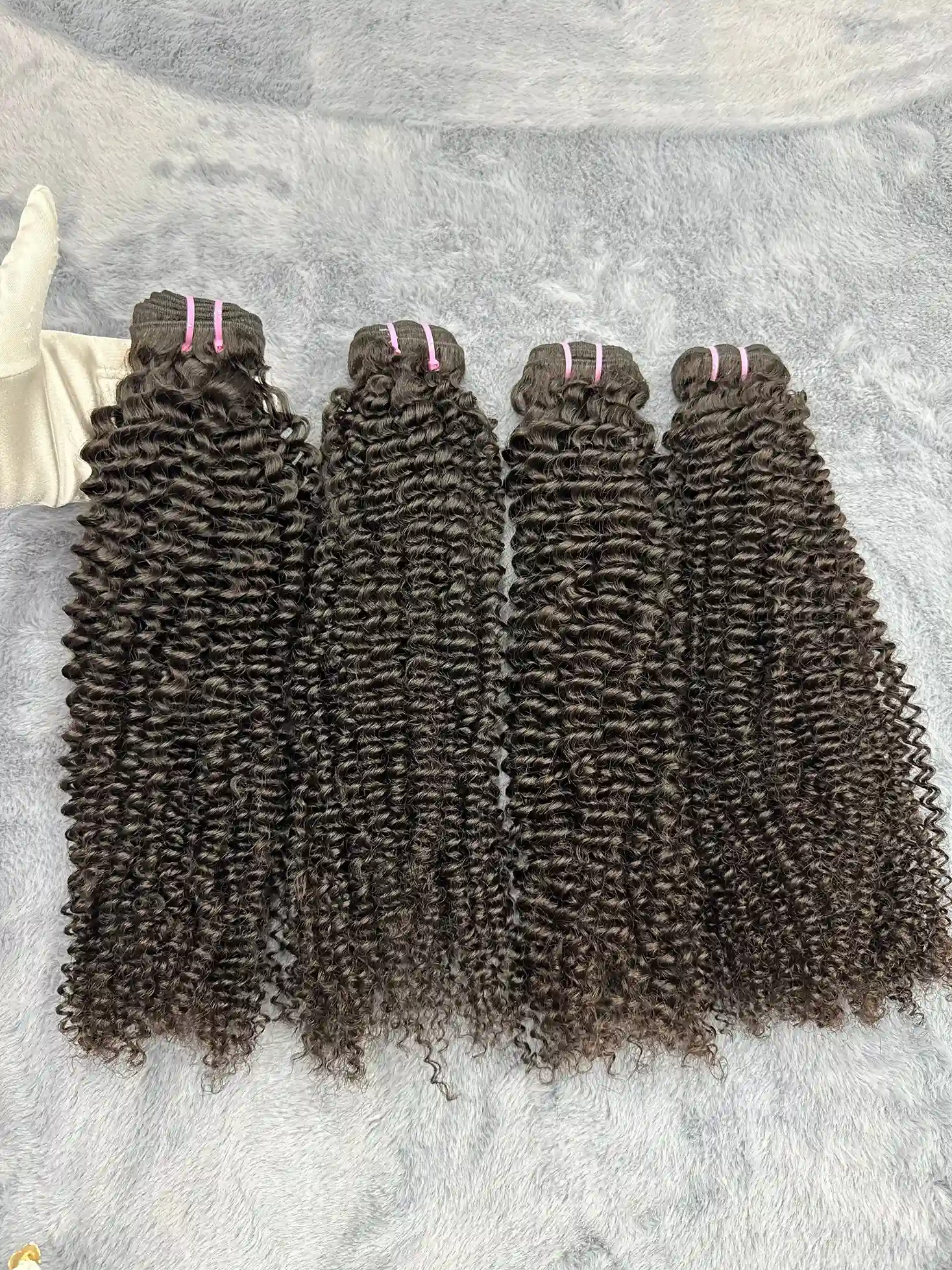 4PCS Jerry Curly Top Vrigin Hair Bundles | 12&ndash;30 Inch |Boruihair | 100% Human Hair