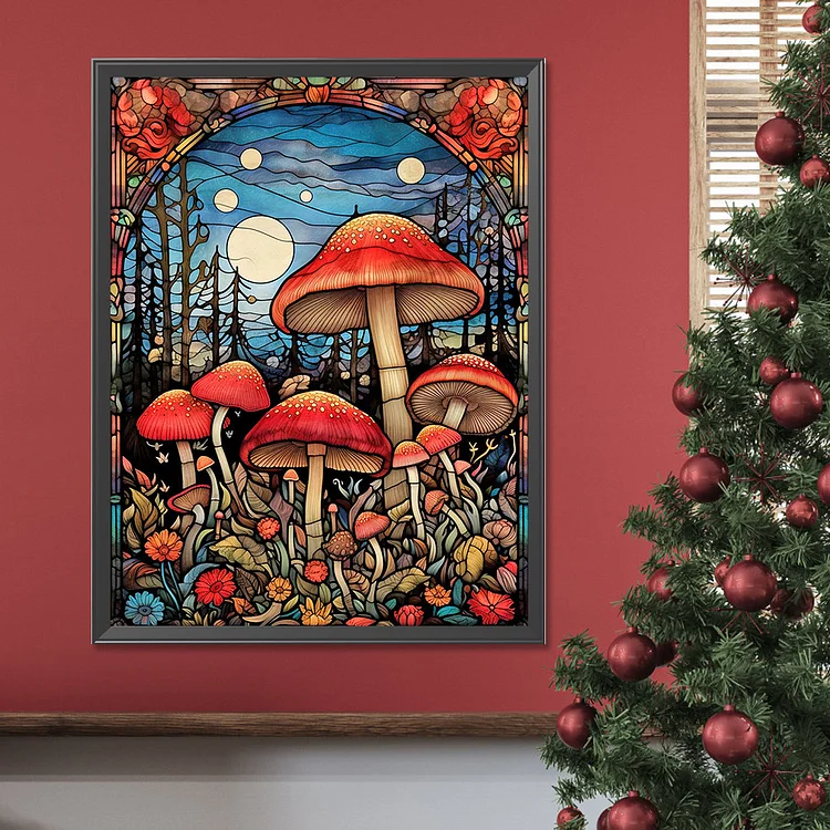 Mushroom Forest - Full Round - Diamond Painting (30*40cm)