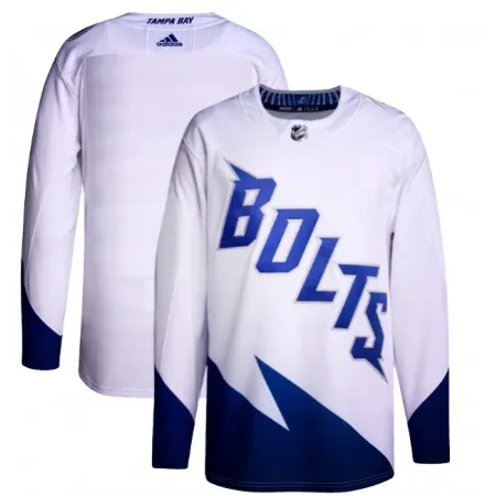 Men's Tampa Bay Lightning Blank 2022 White Stadium Series  Stitched Jersey