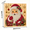 (20x20cm)Santa Claus Pearl Painting Art Kits With Inner Frame Pearl Gem Paintings Picture Arts Craft for Adults Beginners Home Wall Decor