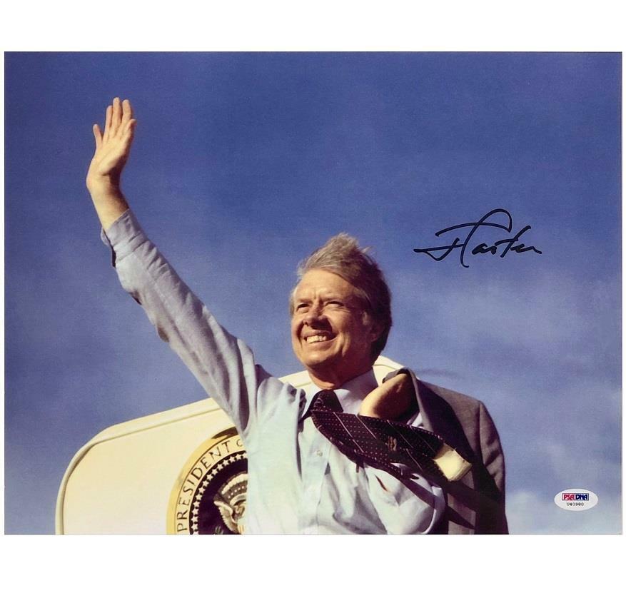 President Jimmy Carter autograph signed 11x14 Photo Poster painting PSA/DNA COA Read