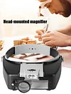 LED Light Headband Magnifier 1.5x 3x 8.5x 10x HD Magnifier Watch Repair Supplies