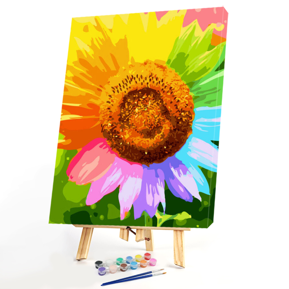 

40*50CM Paint By Numbers-Colorful Flowers, 501 Original