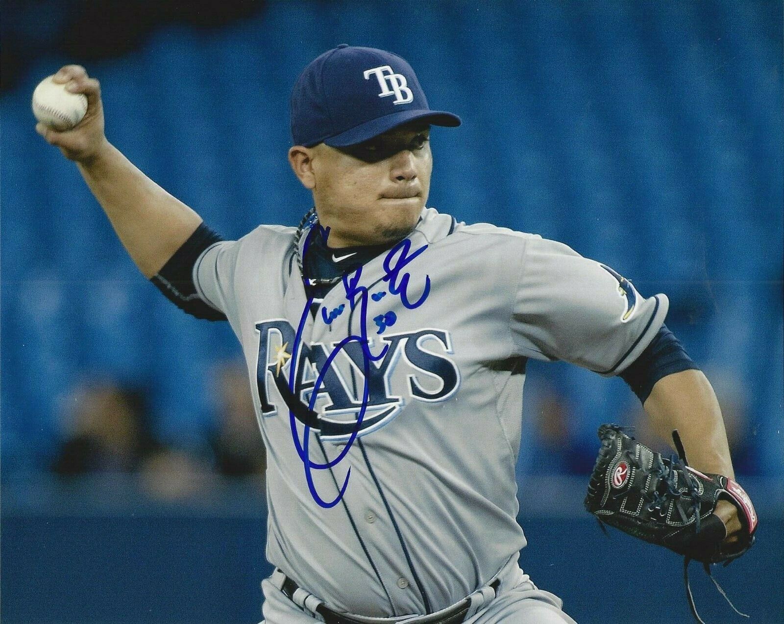 Erasmo Ramirez Autographed 8x10 Tampa Bay Rays#S912