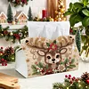 Xmas Deer DIY Pearl Diamond Painting PU Cover Tissue Holder Kit Pearl Art Painting Decoration for Home & Gifts