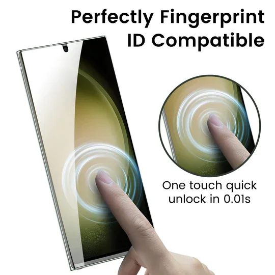 For iPhone 14/15 tempered glass screen protector + quick installation tool