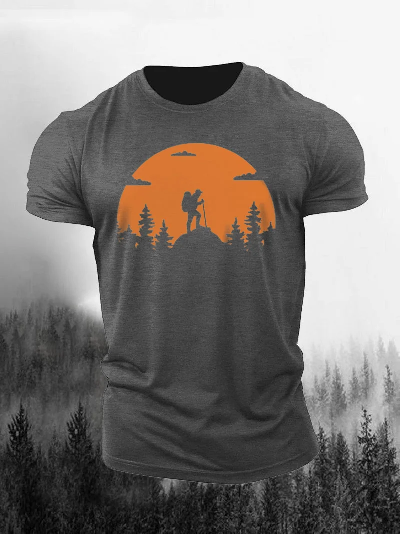 Men's Outdoor Hiking Short-Sleeved Shirt in  mildstyles