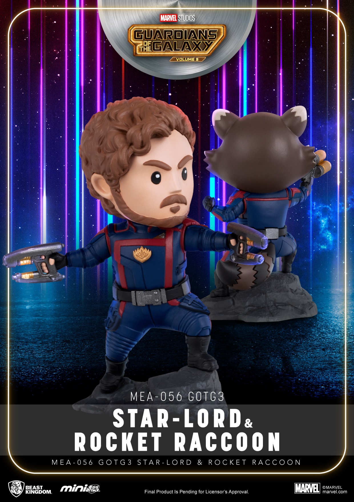 Beast Kingdom Studio, Galaxy Guard 3 ,Lord and Rocket Raccoon,MEA-056,Statu...