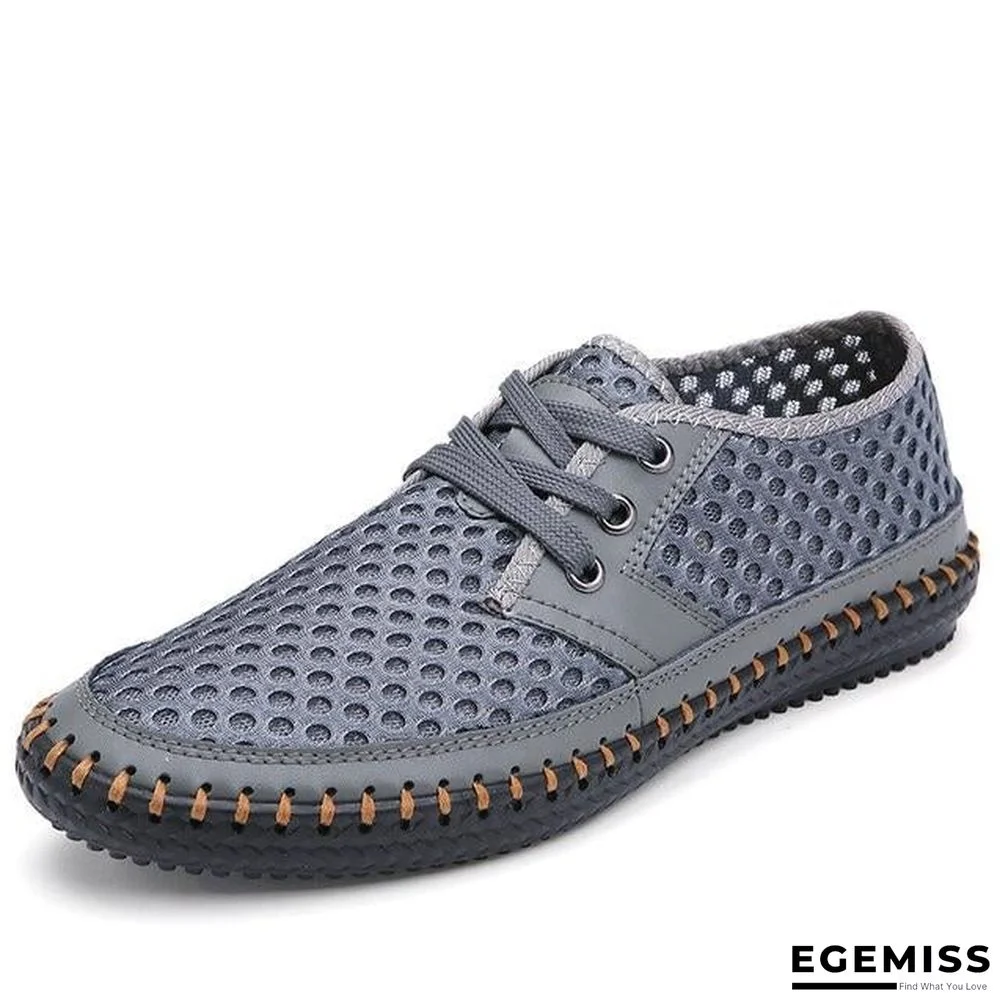 Men's Breathable Casual Flats Loafers Mesh Comfortable Soft Shoes | EGEMISS
