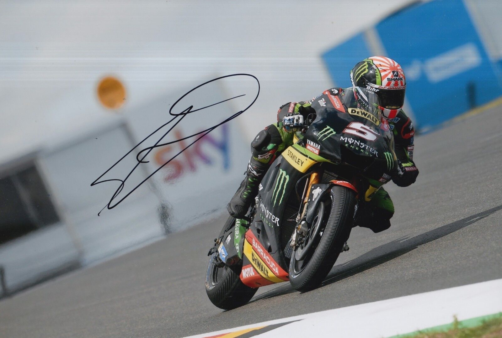 Johann Zarco Hand Signed Monster Yamaha Tech 3 12x8 Photo Poster painting 2017 MotoGP 11.