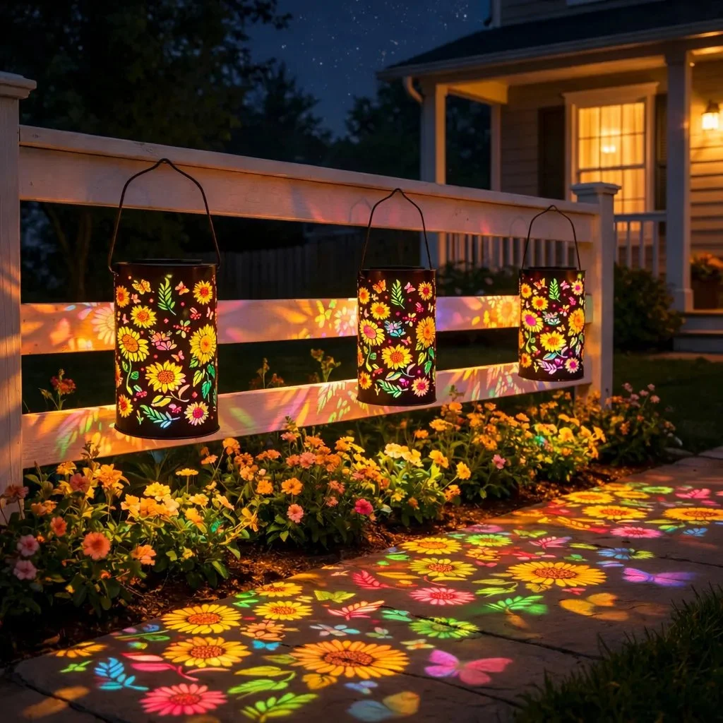 Sunflower Solar Garden Lantern