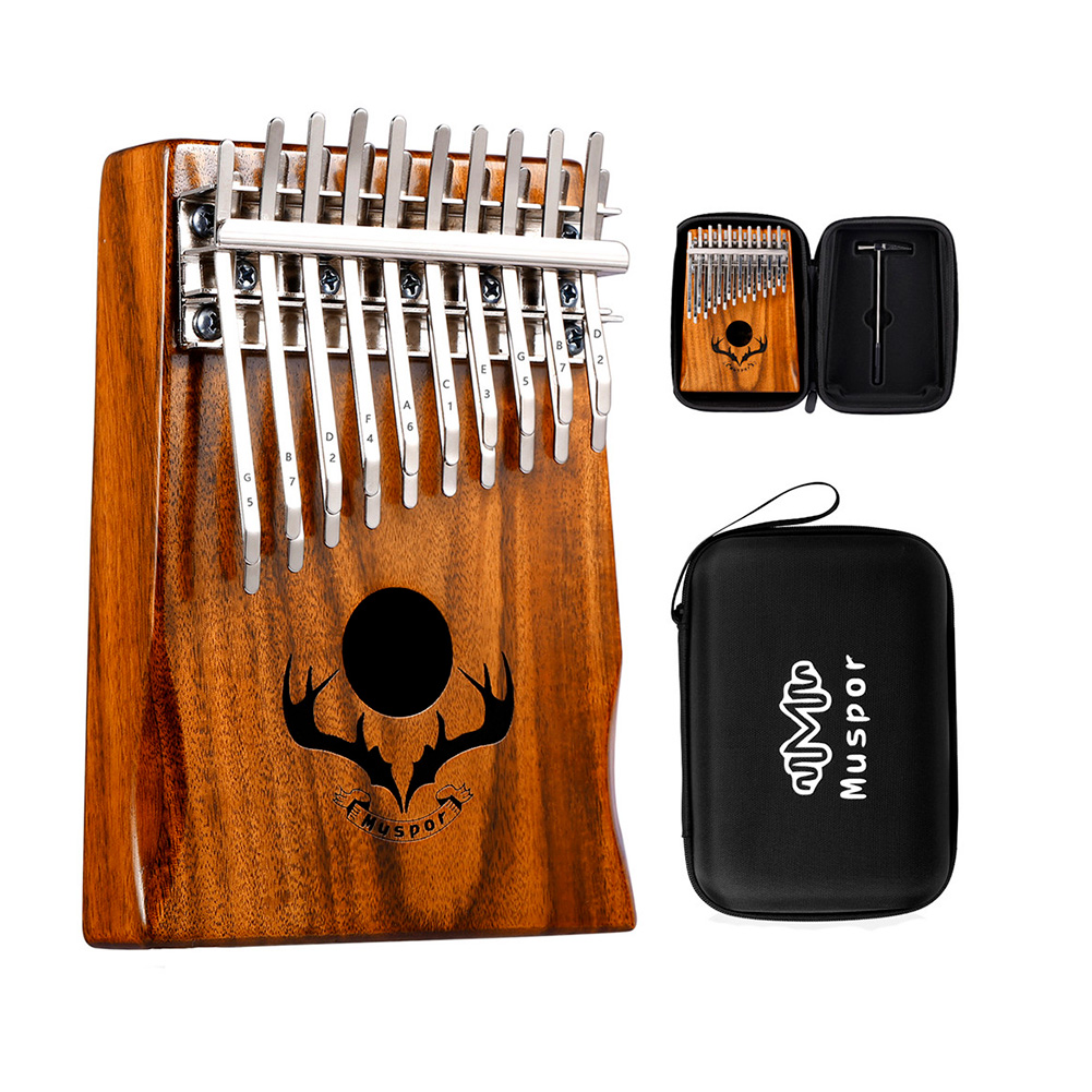 

Muspor 20 Keys Kalimba Double Layer Thumb Piano Tuning Hammer with Case, 501 Original