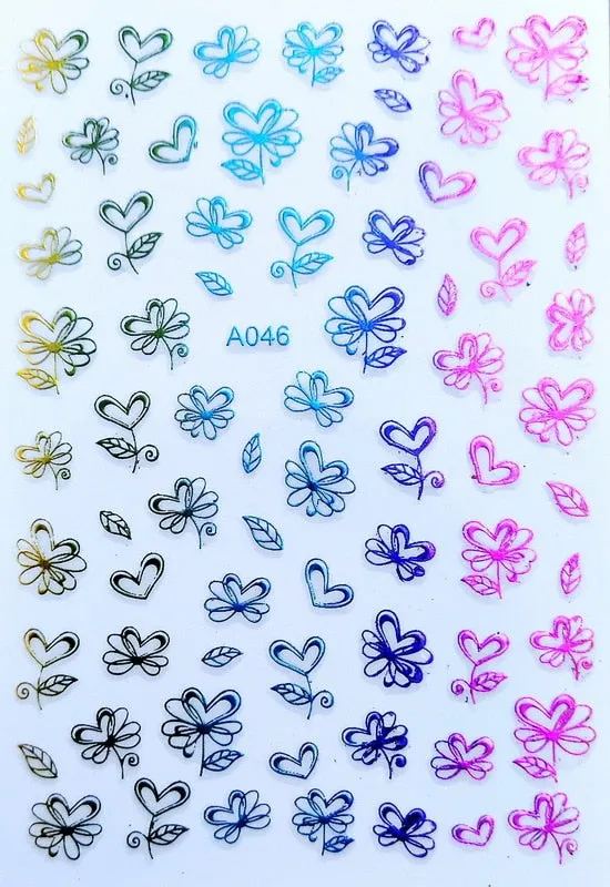 Merry Christmas Nail Art Decals Decoration Self Adhesive Nail Art Stickers Manicure Design White Snow Sticker for Nail Design-Nail Inspo