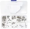 186pcs RC Crawler Screw Tool Kit, Screws Kit Repair Tool, M1.4 Flat & Cup Screws Nuts & Bolts Set for 1/24 Axial SCX24 Deadbolt/ C10 /B-17 RC Car Upgrade Tools