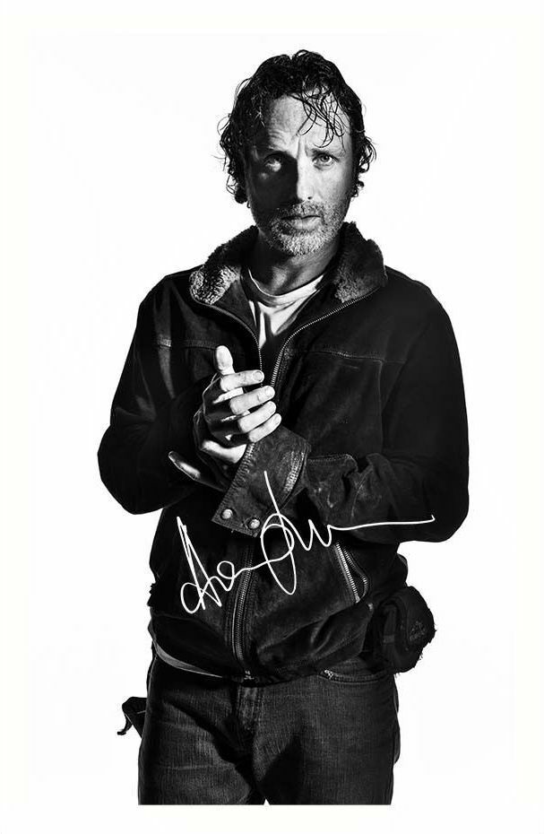 ANDREW LINCOLN - THE WALKING DEAD AUTOGRAPH SIGNED Photo Poster painting POSTER PRINT