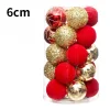 25PCS Golden Shimmers Christmas Velvet Hanging Decor Balls