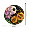 Acryl Yin Yang Diagramm der bl&uuml;henden Blume - 5d DIY Handwerk Anh&auml;nger