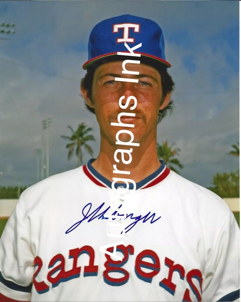 Jim Umbarger Texas Rangers Autographed 8x10#2