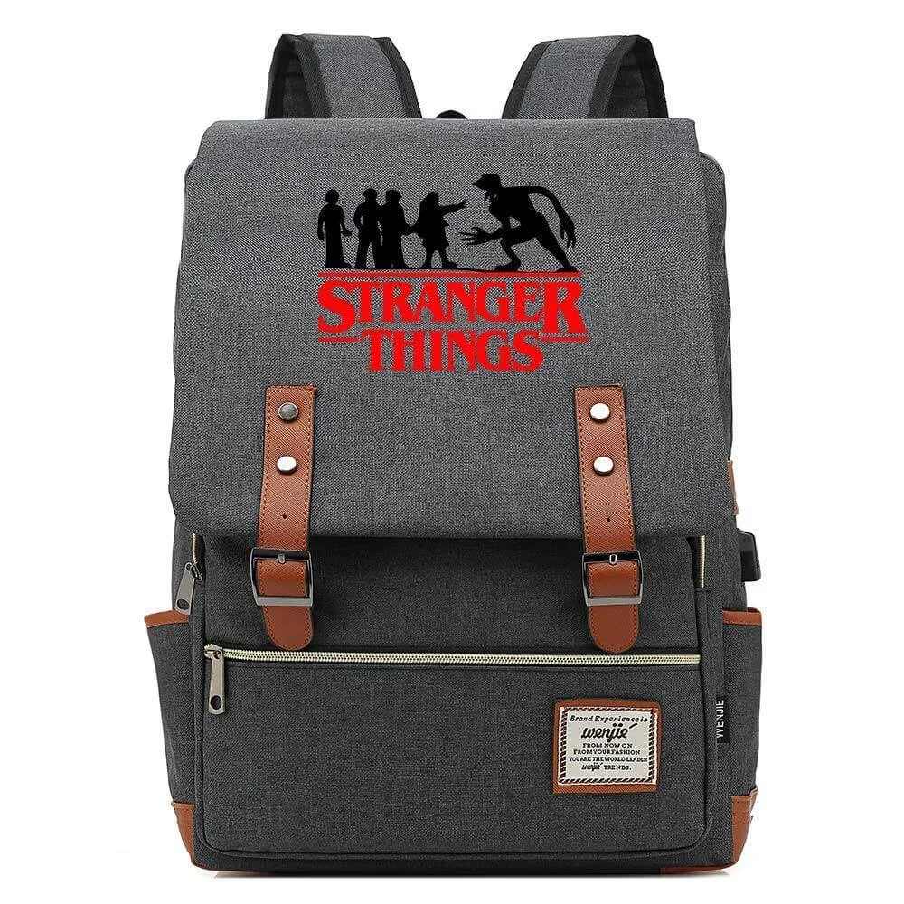 Buzzdaisy 2022 Stranger Things Cosplay Canvas Travel Backpack School Bag