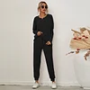 Women's Pajamas Solid Color Long-sleeved Loose Casual Home Wear