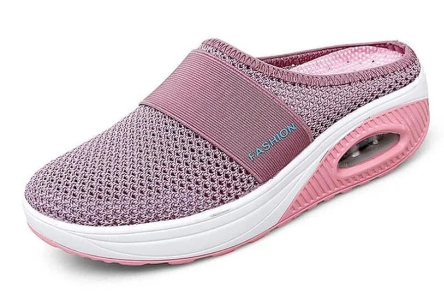 New Women Shoes Casual Increase Cushion Sandals Non-slip Platform Sandal For Women Breathable Mesh Outdoor Walking Slippers 42