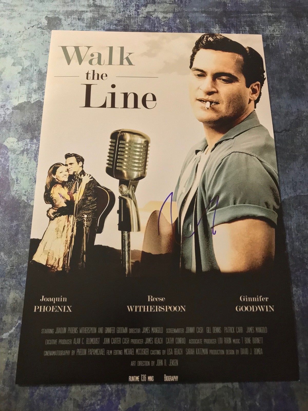 GFA Walk the Line * JOAQUIN PHOENIX * Signed Autograph 12x18 Photo Poster painting PROOF COA