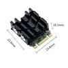 M.2 Solid Disk Drive Radiator M.2 NVME 2230 SSD Heatsink with Thermal Pads