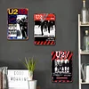 3PCS U2 - Ensemble de panneaux en m&eacute;tal(20*30cm/30*40cm) - Musique
