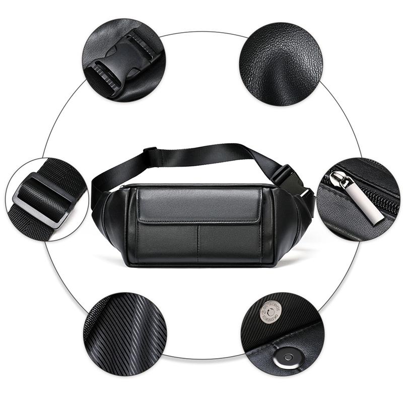 Handy Running Comfy Sports Leather Crossbody Bags Chest Packs