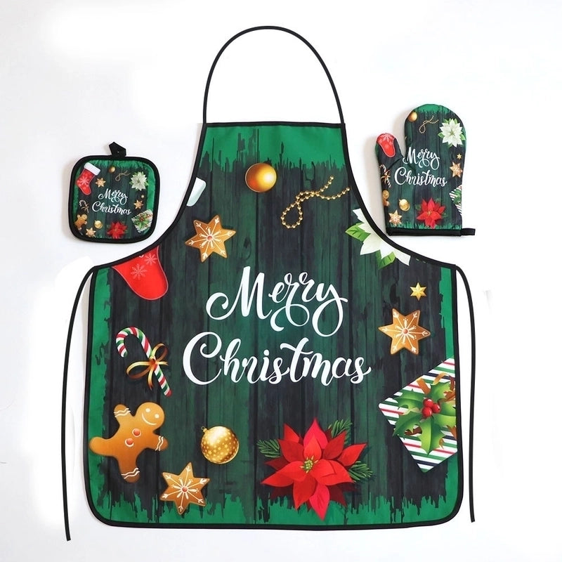 Christmas Vacation Tie Dye Polyester Apron 1 Set