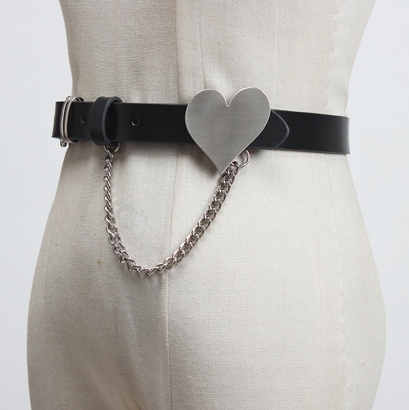 Women Belt Sweetheart Chains Leather Girdle Novameme
