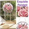 Kit d&rsquo;ornement solaire en diamant rose rose 7,87x7,87 pouces