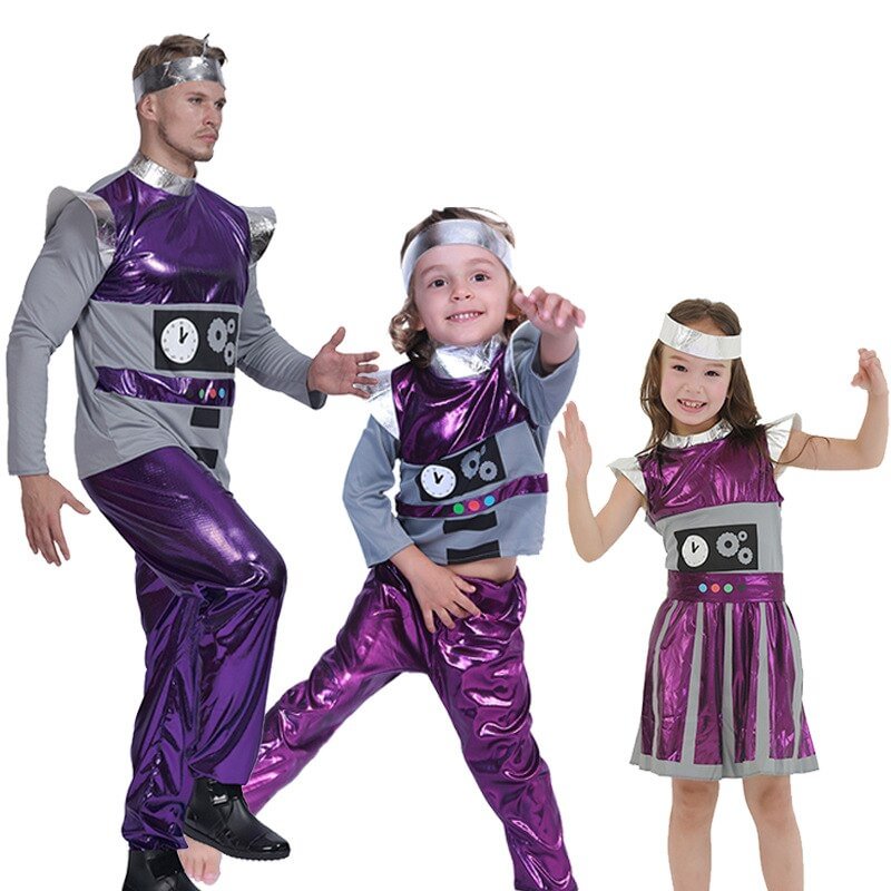 Purple Alien Suit Halloween Family Costume-elleschic