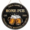 Home Pub Customized Tin Painting / Wooden Painting (Round 12*12 inches)