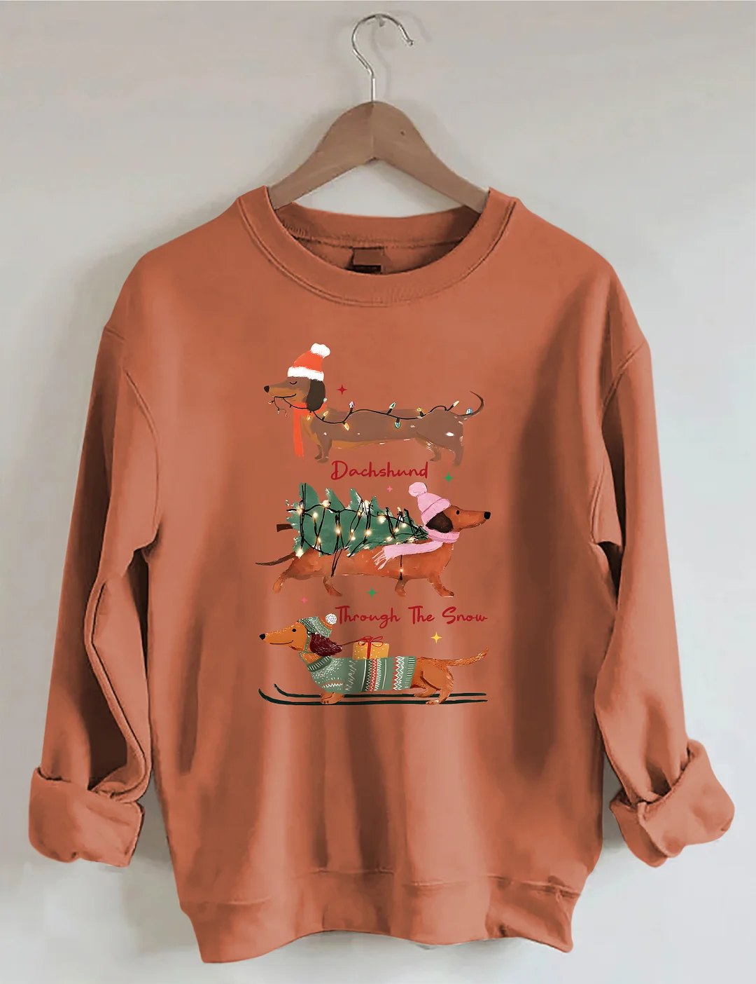 Dachshund Through The Snow Sweatshirt