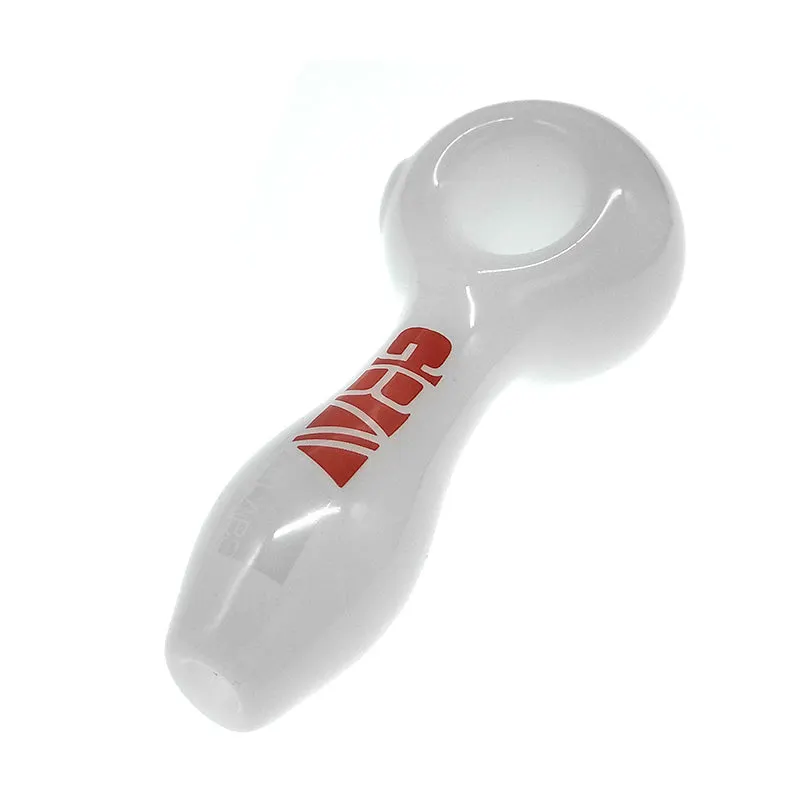 Grav Labs Classic Spoon Glass Hand Pipe White Color