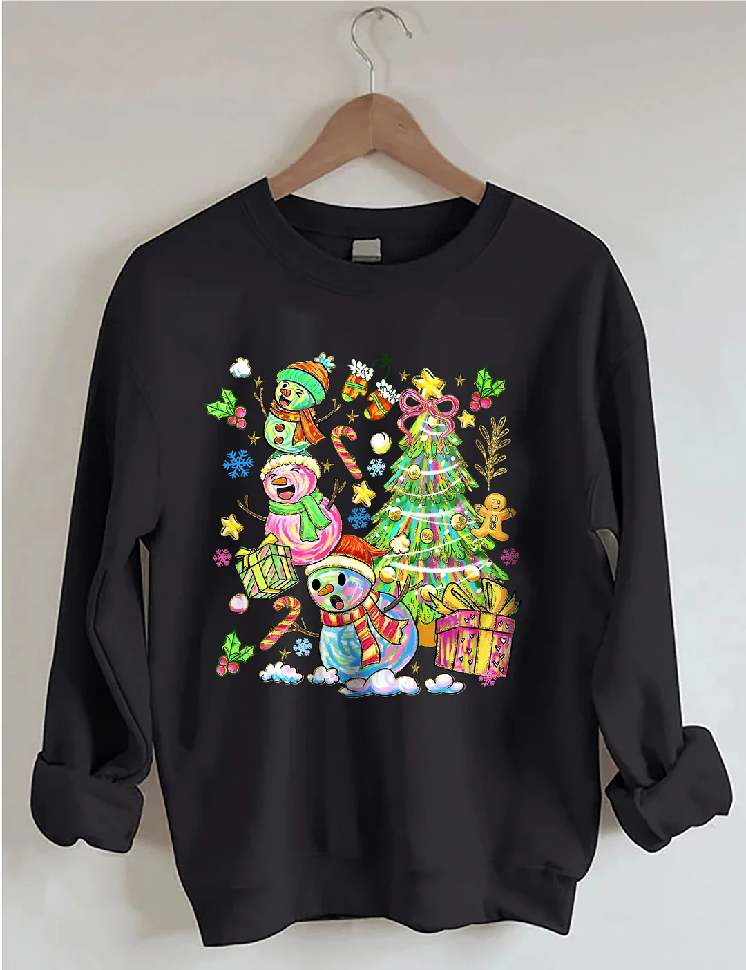 Snowman Christmas Tree Sweatshirt