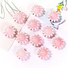 Lovely Painting Pink Flower Butterfly Beads DIY Jewelry Accessories