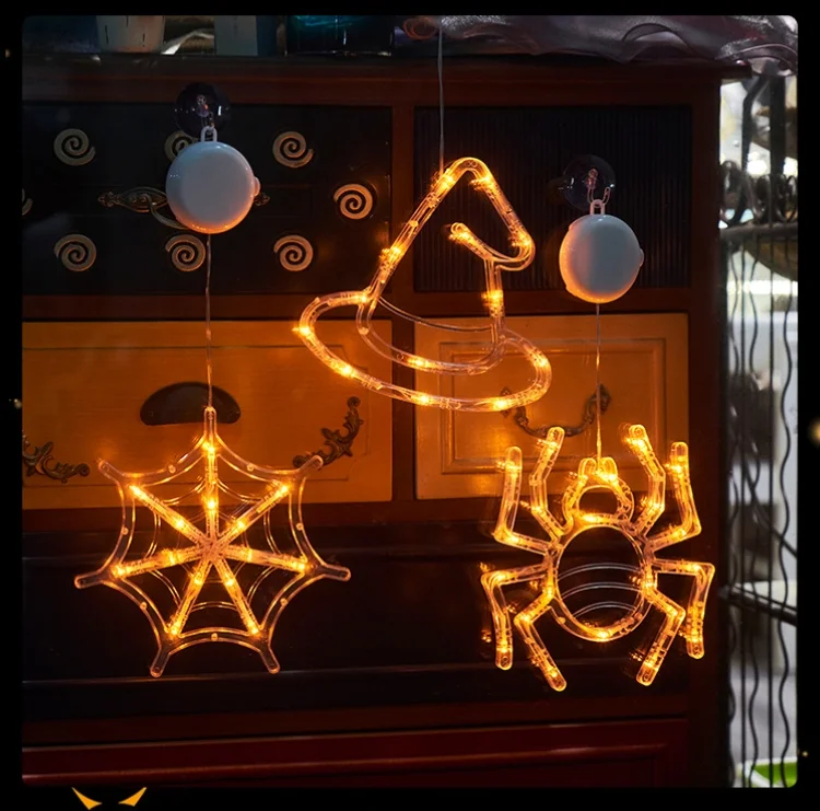 Halloween suction cup lights led atmosphere decorative lights string lights