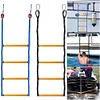4 Step Boat Rope Ladder Folding Marine Rope Ladder Portable Rope Boarding Ladder